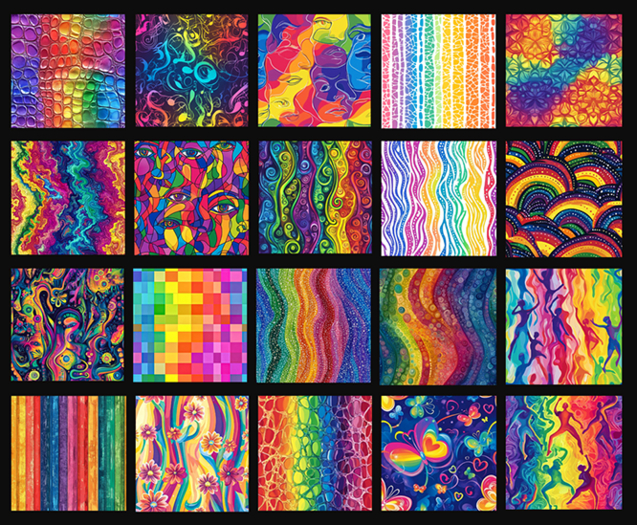::: darKrose::: Rainbow themed textures / Full perm
