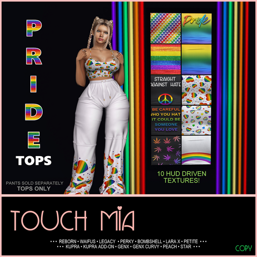 TOUCH MIA - Pride Tops