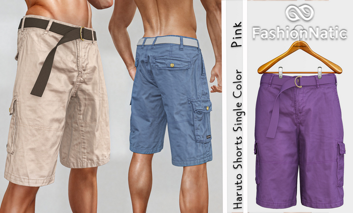 Shorts Haruto Mauve - Signature Gianni, Belleza Jake, Legacy, Athletic - FashionNatic
