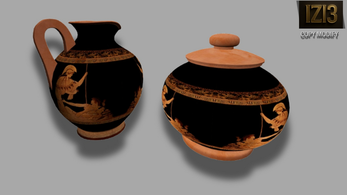 Mesh Greek Vases - Copy/Modify (1 Impact Per Item)