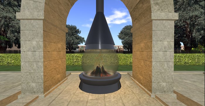 Natural Landscapes Globe Centre Fireplace