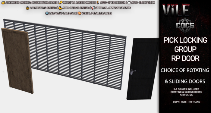 [CDCS] - Pick Locking/Group/RP Door Box