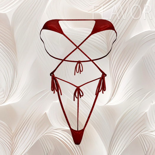 Red Micro Swim Tank BOMBSHELL