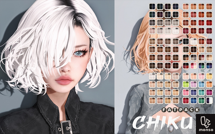 [monso] Chiku Hair /Fatpack