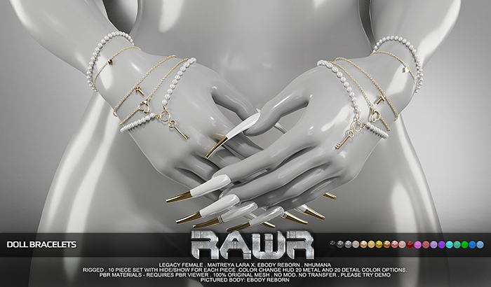 RAWR! Doll Bracelets (add me)