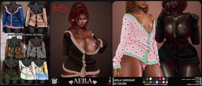 ! BUFFY'S ! - Aella Cardigan - Fatpack