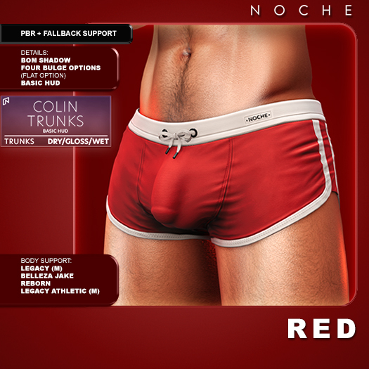 Noche. Colin Trunks Red