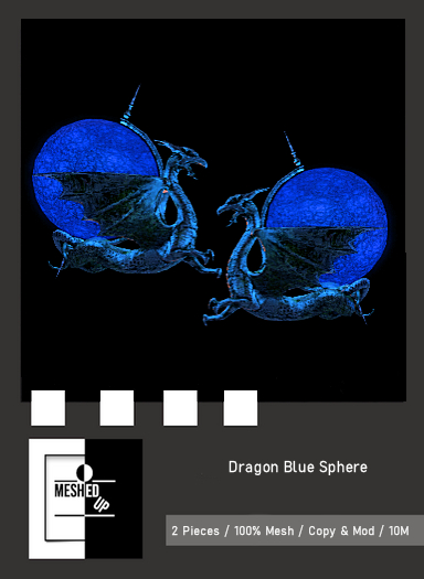 MeshedUp: Dragon Blue Sphere Pack