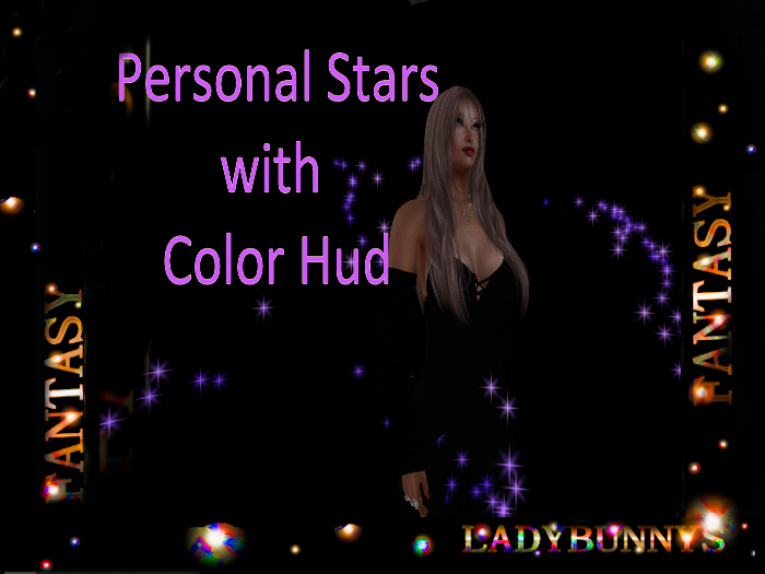 Bunny's Particles-Personal Stars with color menu.