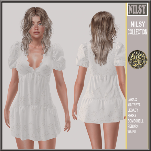 WHITE BRODERIE ANGLAISE DRESS