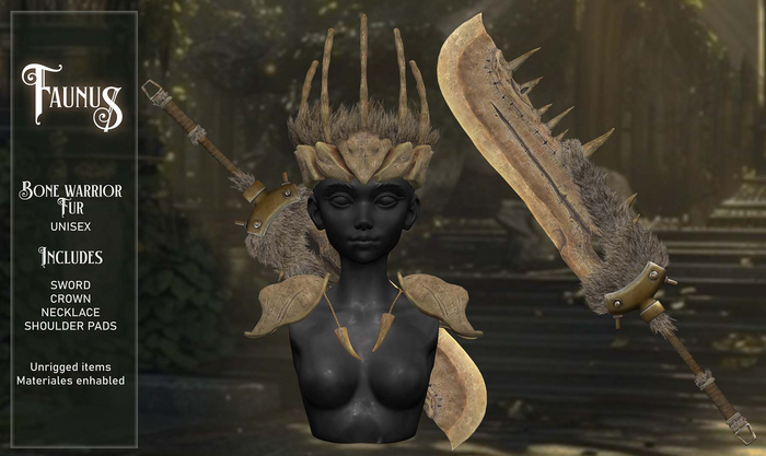 [Faunus] Bone warrior Fur set // Fatpack