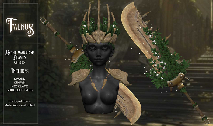 [Faunus] Bone warrior Leaves set // Fatpack