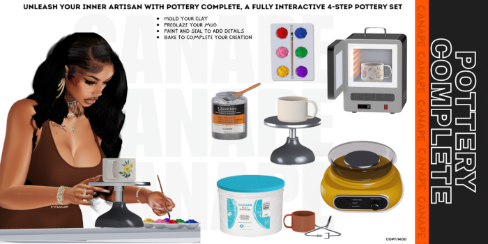 [Canape] Pottery Complete Set - YELLOW