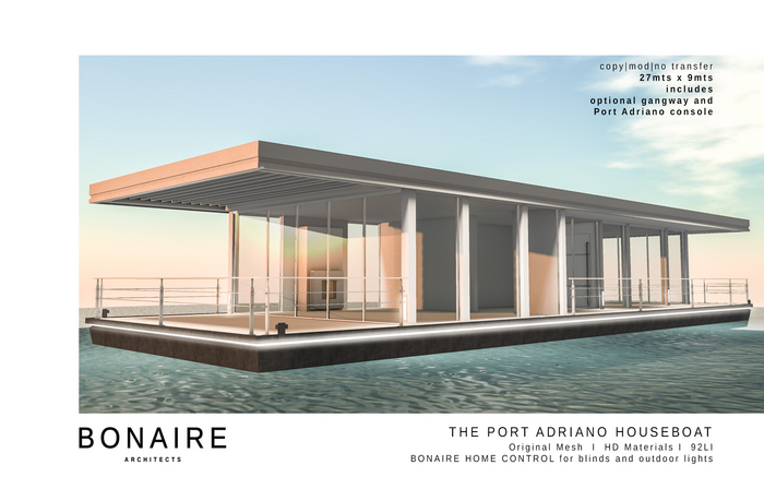 BONAIRE - Port Adriano Houseboat 2.0
