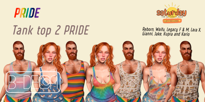B-DE@N Tank Top 2  PRIDE