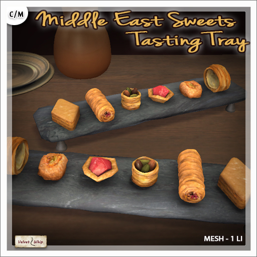 Second Life Marketplace - [V/W] Middle East Sweets Tasting Tray ...