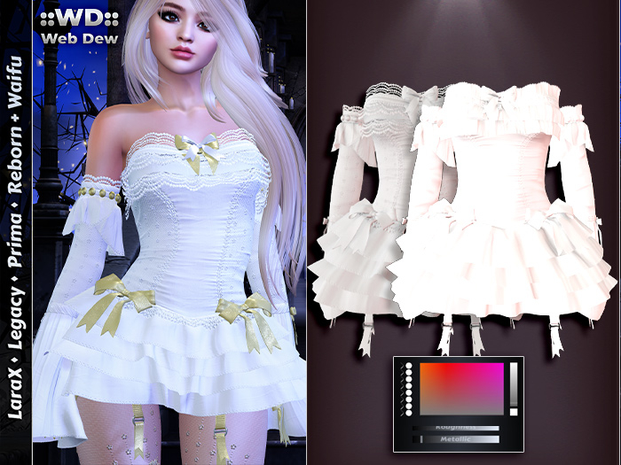 ::WD:: Flirty Frill Dress  - Pastels - Red