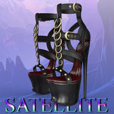 Black Reina Heels Kupra