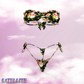 Black Floral Icon Bikini Legacy + Perky