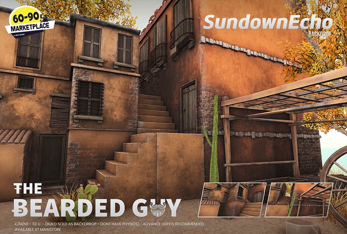 Sundown Echo Backdrop - The Bearded Guy - HW MARKET