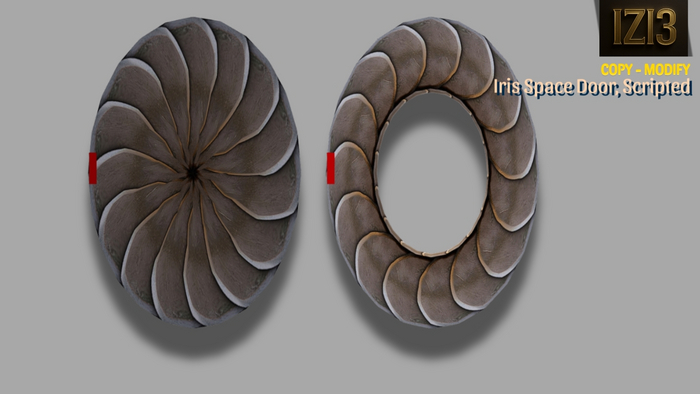 Iris Space Door - Scripted Copy & Modify Mesh