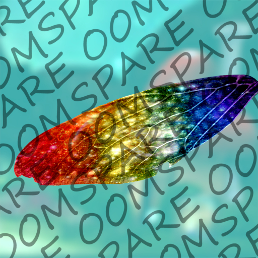 Rainbow Cosmic Cicada Wing Texture