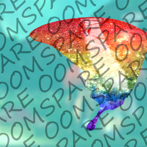 Rainbow Cosmic Moth Wing Texture