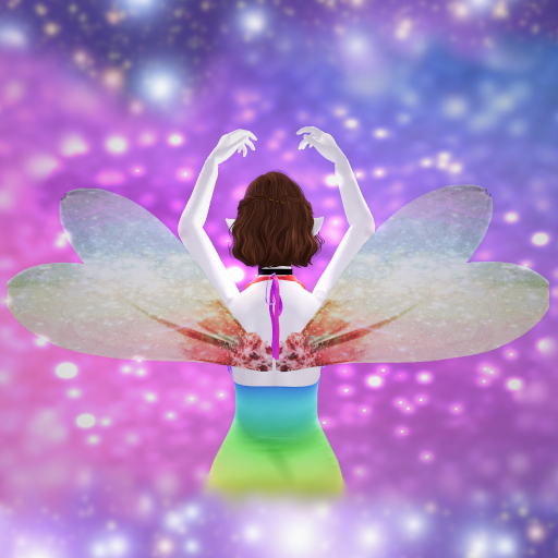 Rainbow Cosmic Daisy Wings