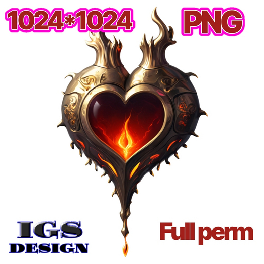FULL PERM Dragon Heart Jewelry Texture