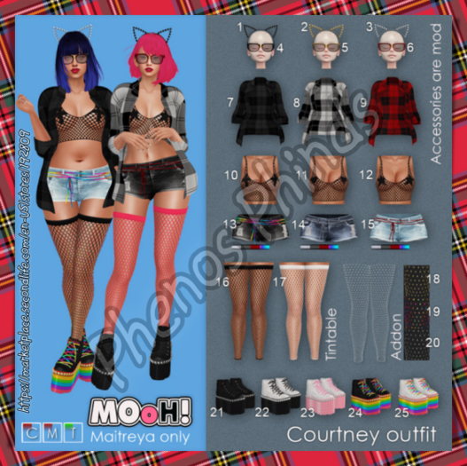 13. MOoH! - Courtney outfit - Worn shorts black