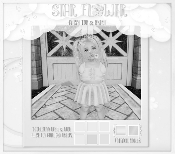.{* Star Flower *}. Daisy Top & Skirt [DEMO]