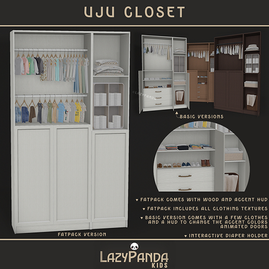 LazyPanda - Uju Closet - Dark Wood