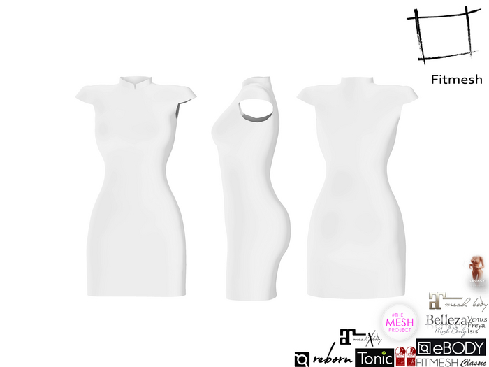 Full Perm Chinese Pencil Dress Maitreya 5.3 LaraX Slink Hourglass Belleza Freya Isis Venus Ebody Reborn Tonic TMP Legacy