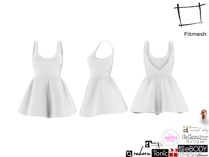 Full Perm Tank Skater Dress Maitreya 5.3 LaraX Slink Hourglass Belleza Freya Isis Venus Ebody Reborn Tonic TMP Legacy