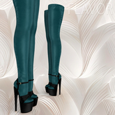Turqoise Heels and Socks Kupra