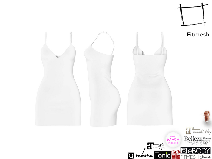 Full Perm Deep Cleavage Cami Mini Dress Maitreya 5.3 LaraX Slink Hourglass Belleza Freya Isis Venus Ebody Reborn Legacy