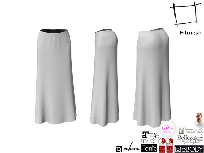 Full Perm Maxi Skirt V.1 for Maitreya 5.3 LaraX, Slink Hourglass, Belleza Freya, Isis, Venus, Ebody, Tonic, TMP