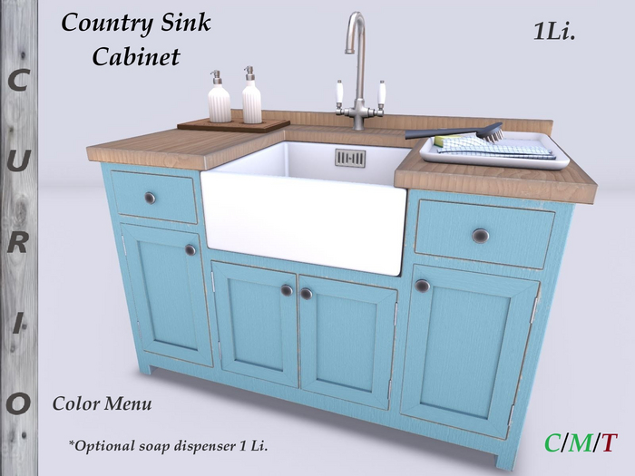 Country Sink & Cabinet