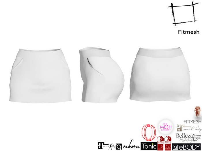 Full Perm High Waisted Melanie Mini Skirt Kit Maitreya 5.3 LaraX, Slink Hourglass, Belleza, Ocacin, Ebody Reborn, Legacy