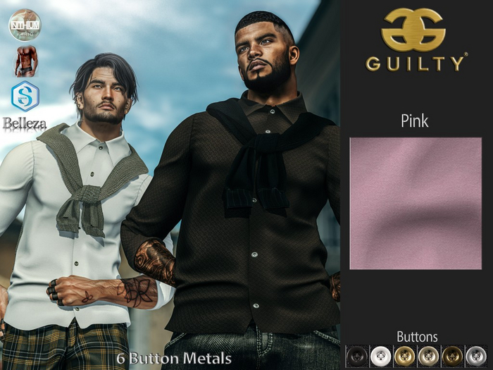 Guilty 183 Lapo Shirt&Sweater-11 Pink