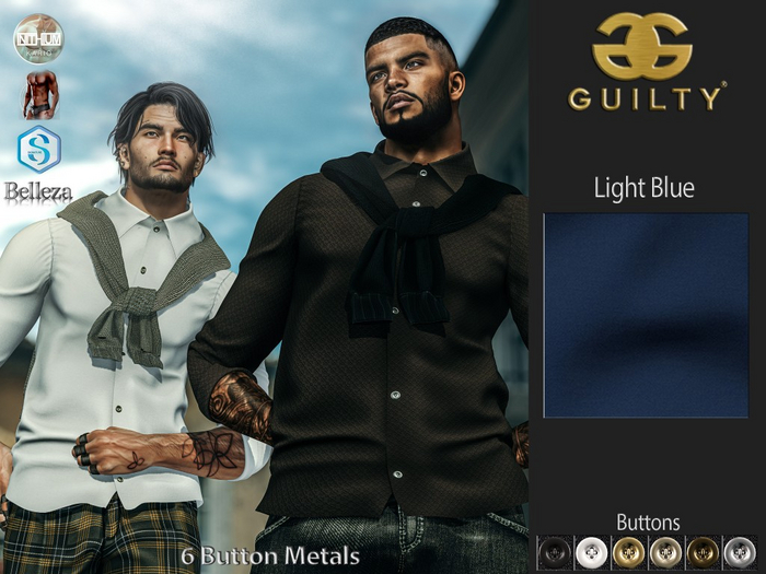 Guilty 183 Lapo Shirt&Sweater-12 Light Blue