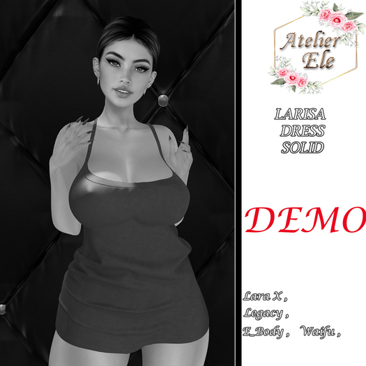 {AE}  [ DEMO ] LARISA DRESS & PANTIES SOLID