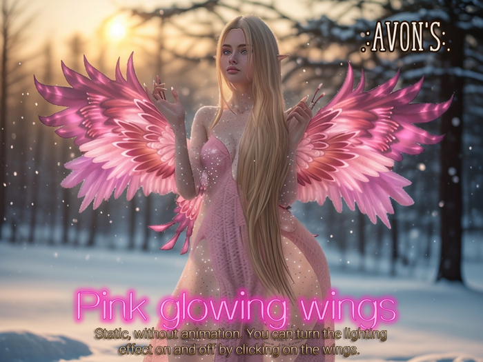 .:AVON'S:. Pink glowing wings