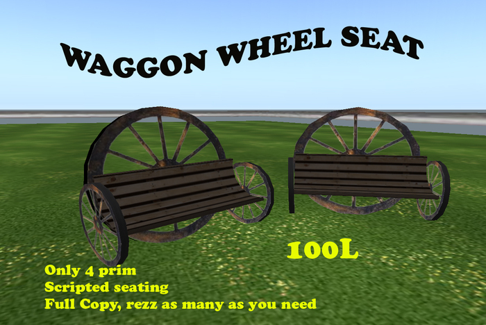 Waggon Wheel Seat (Boxed)