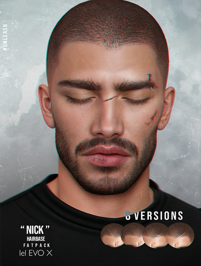 UNLEASH - Nick shaved hairbase FATPACK // Evox