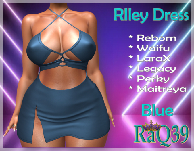 [R39] Riley Dress-Blue