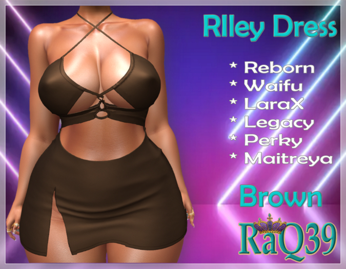 [R39] Riley Dress-Brown