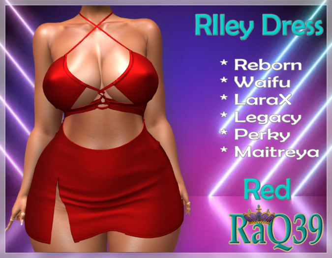[R39] Riley Dress-Red