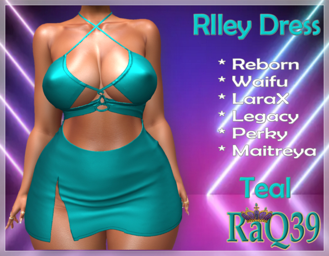 [R39] Riley Dress-Teal