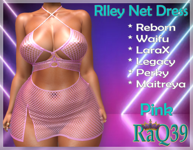 [R39] Riley Net Dress-Pink